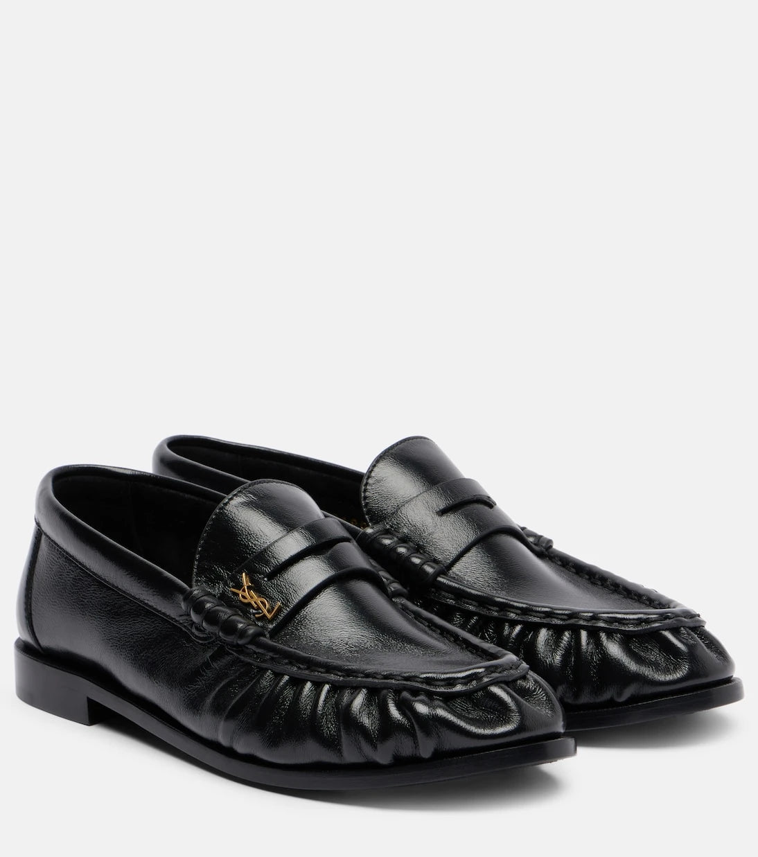 Saint Laurent - Leather penny loafers
