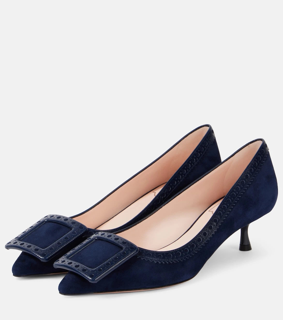 Roger Vivier - حذاء "فين إن ذا سيتي 45" من الشمواه بكعب عالٍ