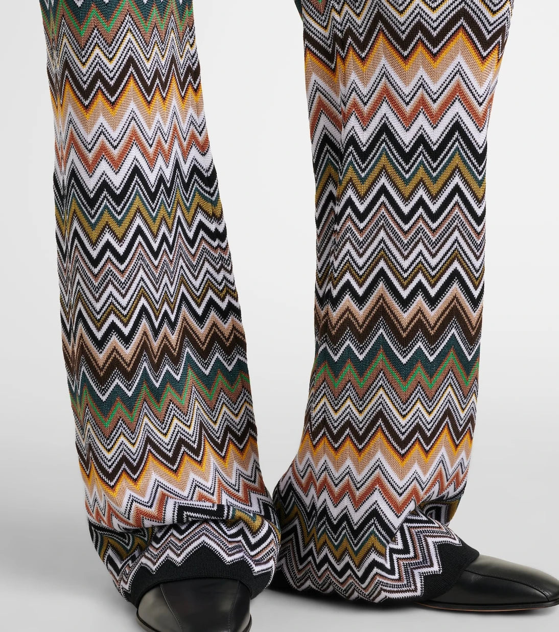 Missoni - بنطلون واسع بخصر مرتفع بتصميم متعرج