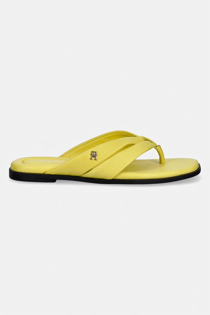 Tommy Hilfiger Kadın Deri Parmak Arası Terlik ELEVATED TOE POST LTH SANDAL