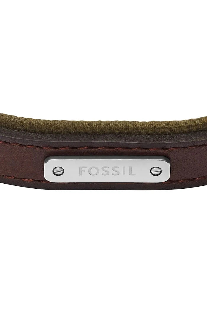 Fossil гривна мъжка от кожа Everett