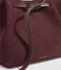 Demellier Burgundy Medium Suede New York Tote Bag