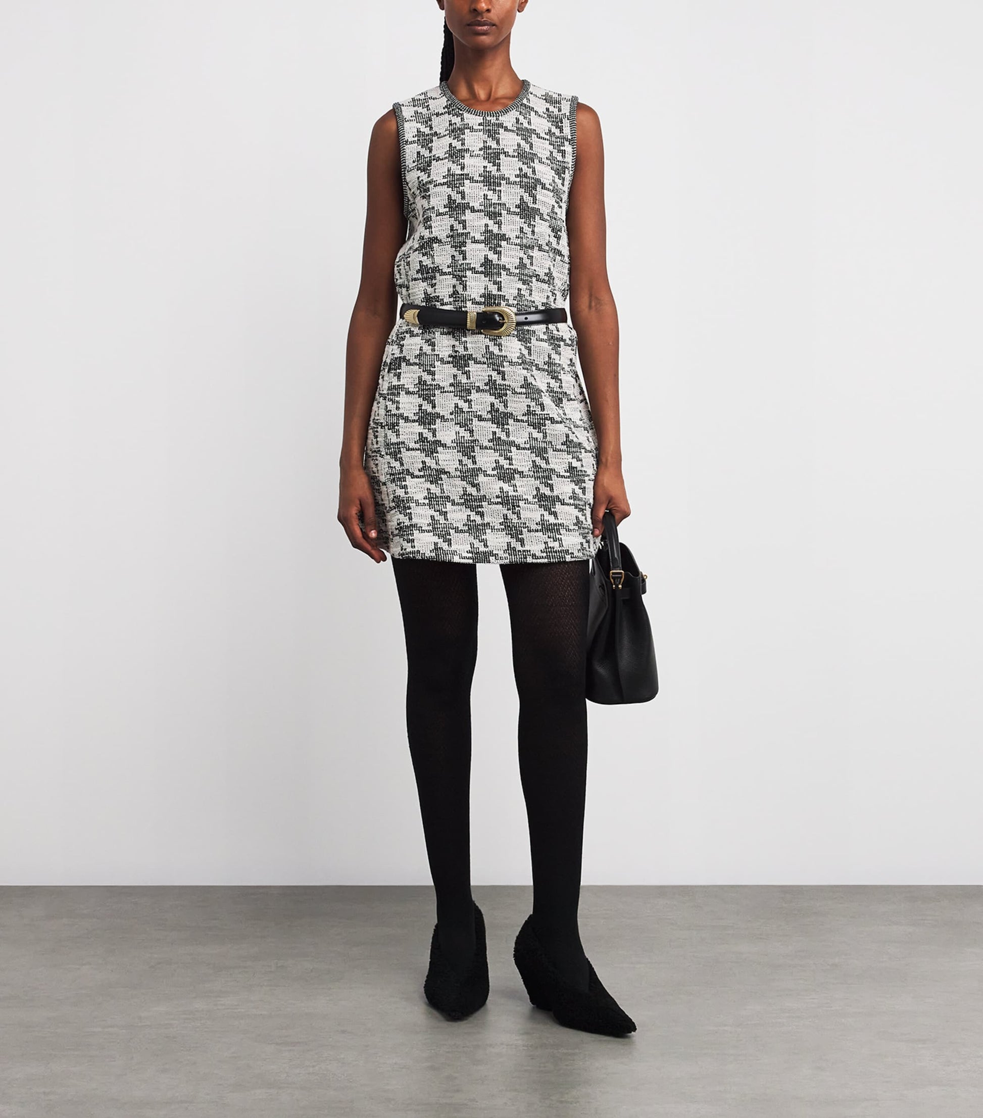 Virgin Wool-Blend Fable Estate Tights 3000 BLACK