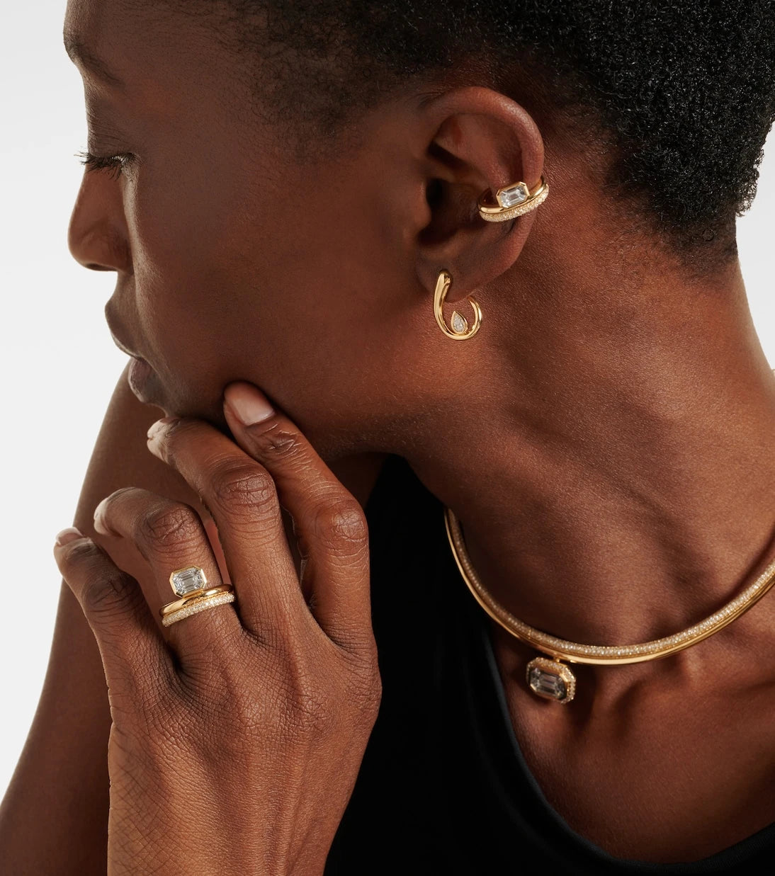 Shay Jewelry - 18kt gold ring with diamonds
