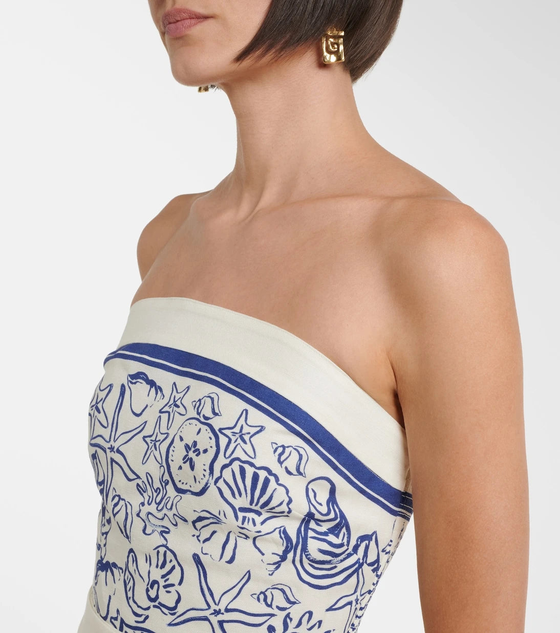 Simkhai - Darbie printed linen-blend minidress