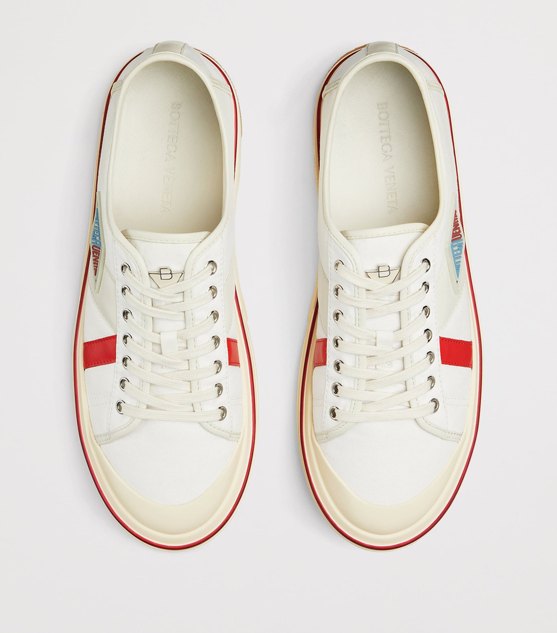 Canvas Leather-Trim Eliot Low-Top Sneakers
