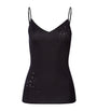 Hanro Black Embellished Cotton Seamless Camisole