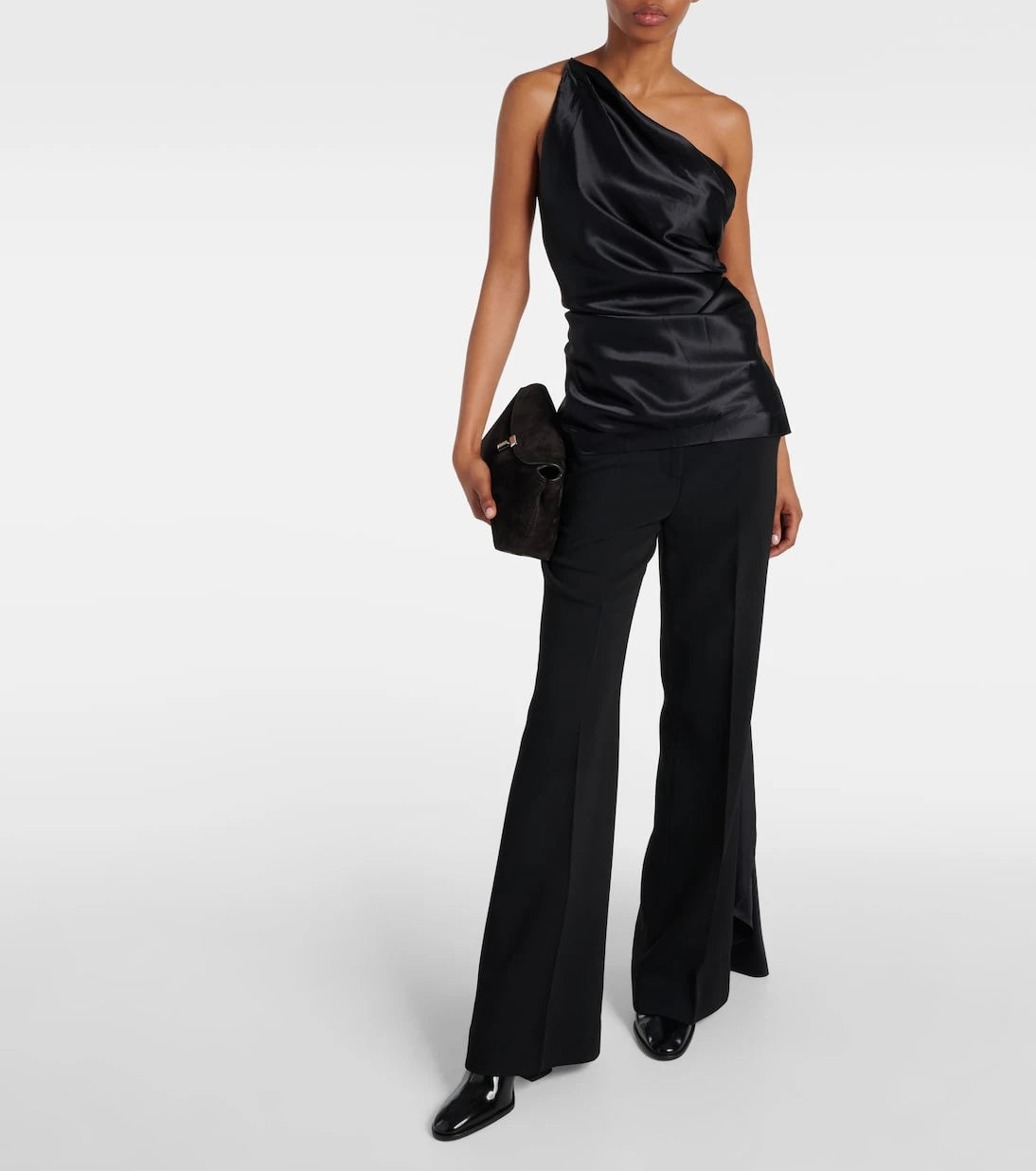 Tove - Shiloh one-shoulder silk top