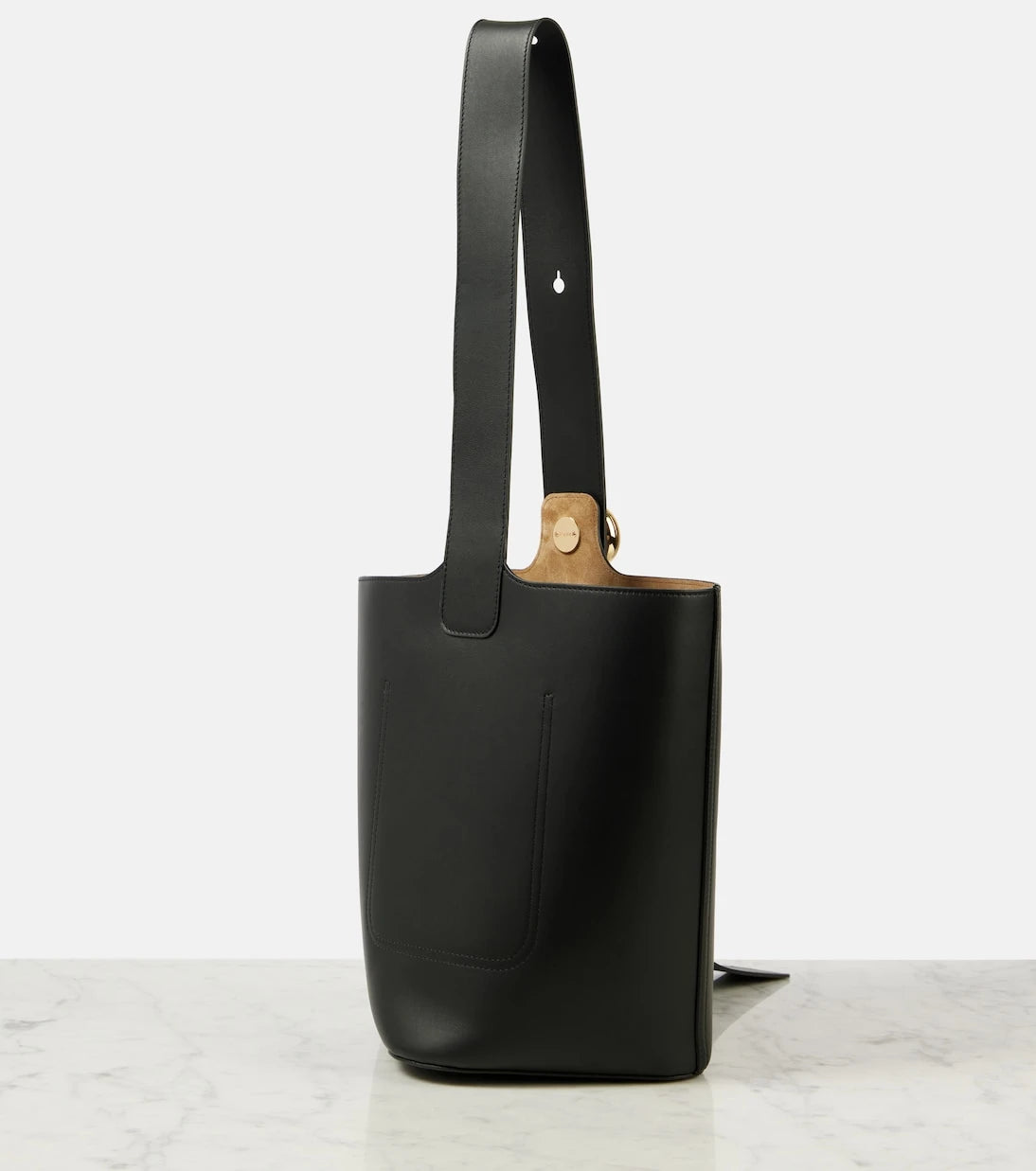 Loewe - Pebble Medium leather bucket bag