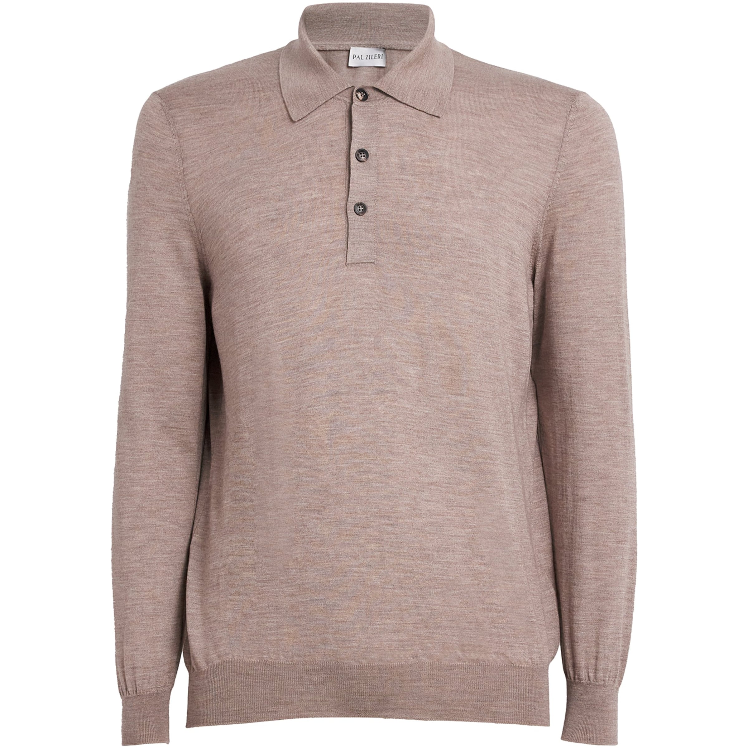 Silk-Cotton-Cashmere Polo Shirt