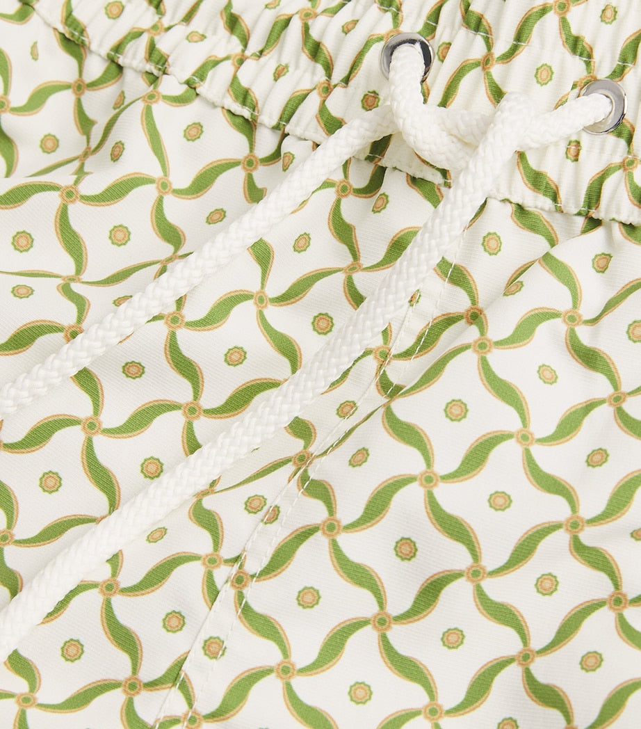 Lotus-Print Rio Swim Shorts