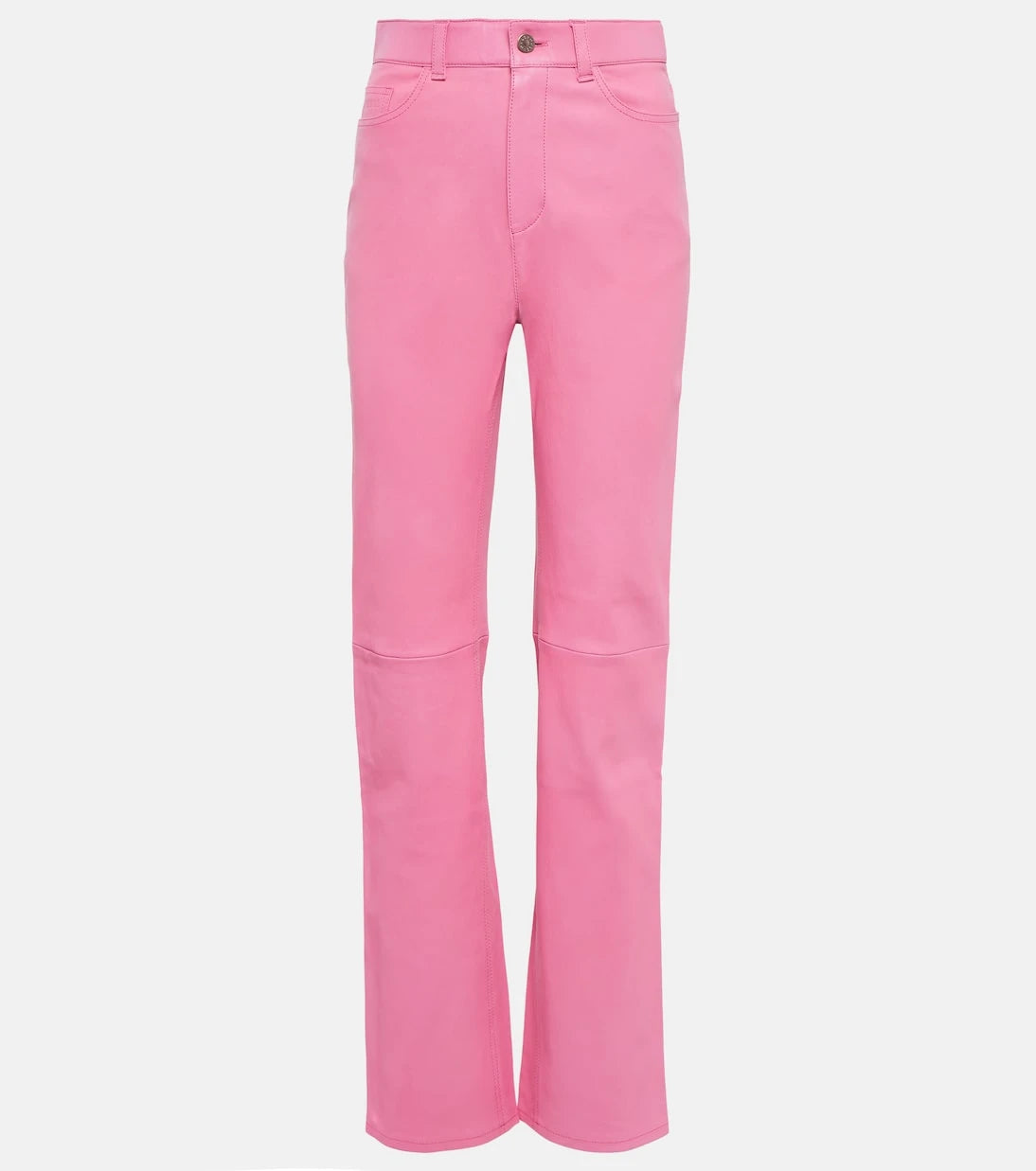 Stouls - Terry high-rise straight leather pants