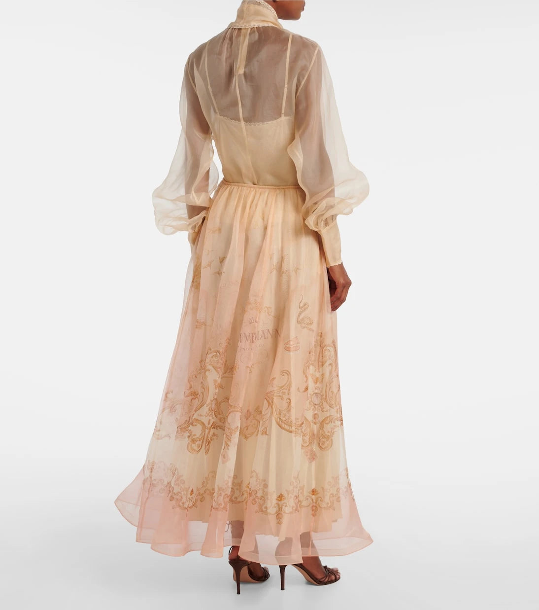 Zimmermann - Hypnotic silk organza maxi skirt