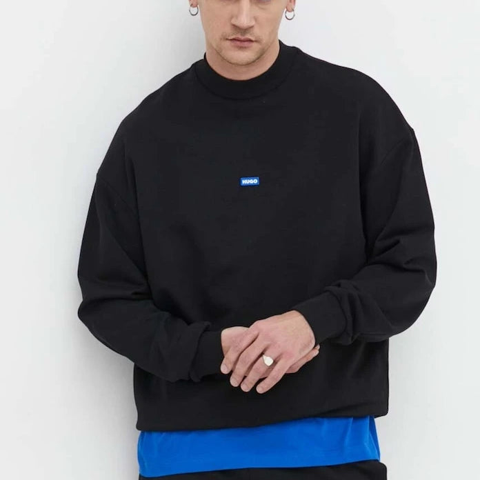 Pamuklu sweatshirt Hugo Blue Nedro