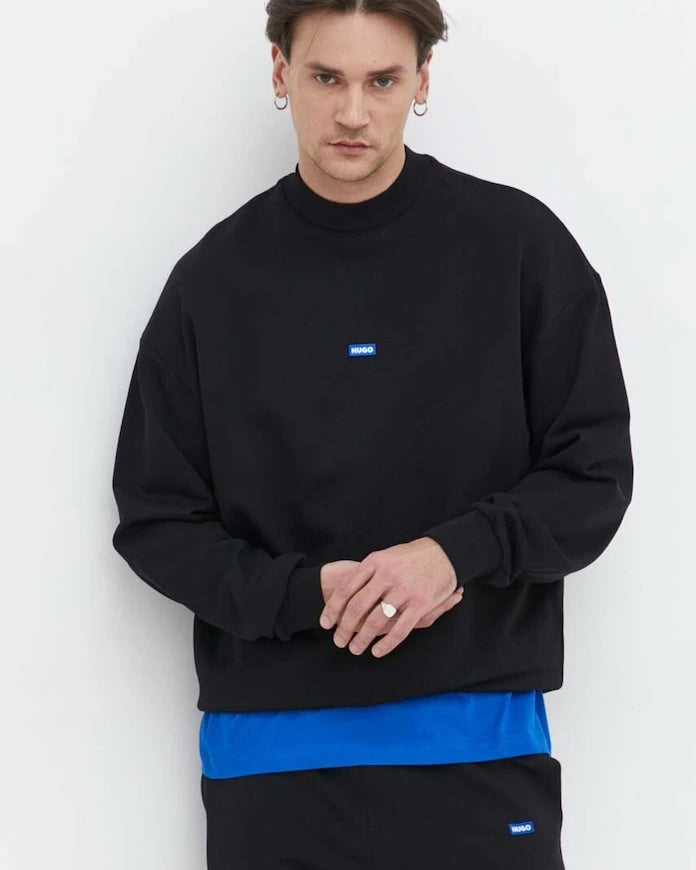 Pamuklu sweatshirt Hugo Blue Nedro