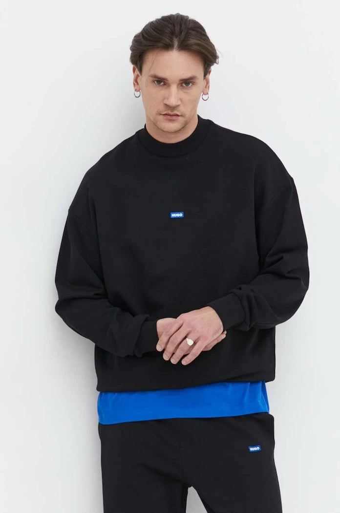 Pamuklu sweatshirt Hugo Blue Nedro