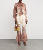 Zimmermann Brown Ramie Paisley Rhiannon Trousers