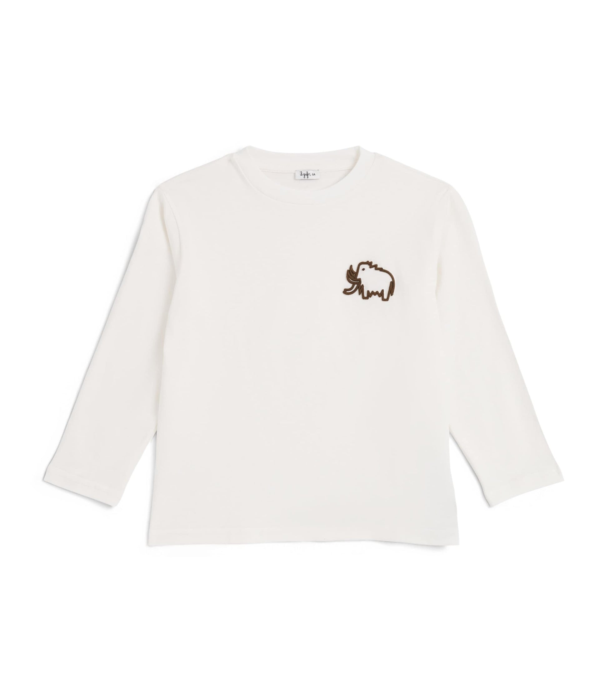 Cotton Mammoth Embroidery T-Shirt (2-14 Years)