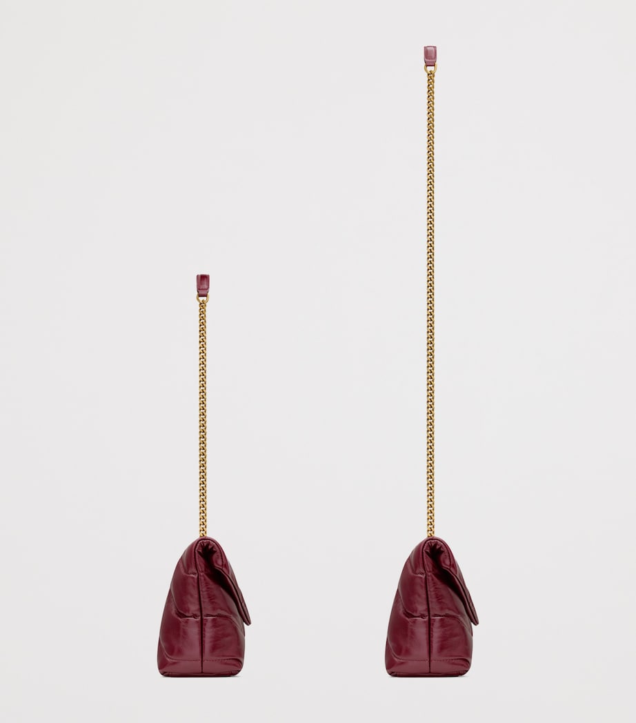 Red Toy Leather Puffer Shoulder Bag