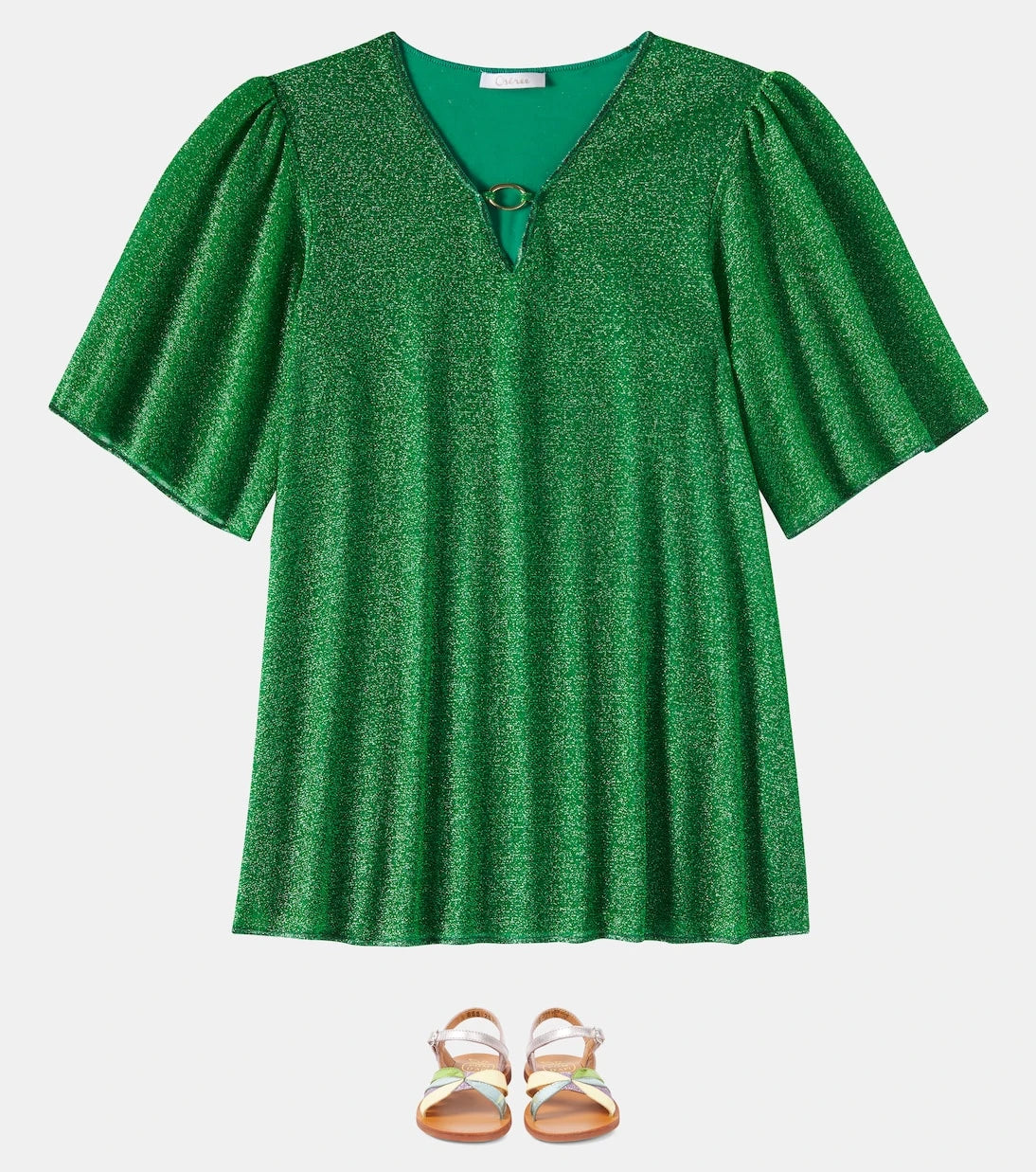 Oséree Kids - Lumière lamé beach dress