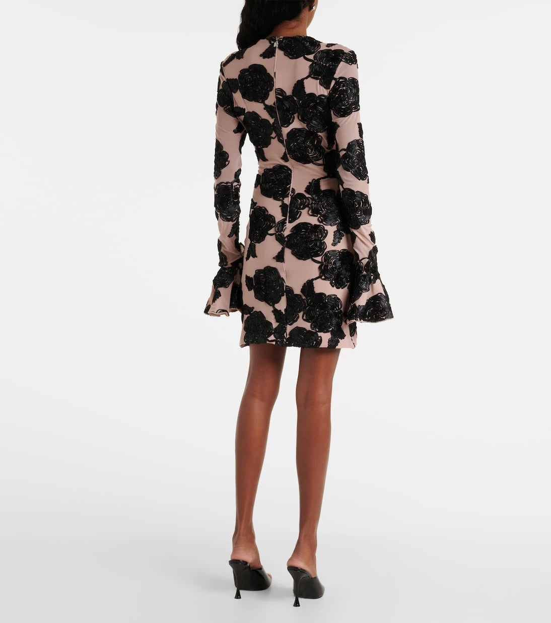 Rotate - Floral mesh minidress