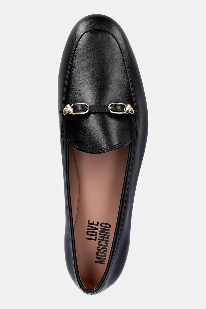 Кожени мокасини Love Moschino