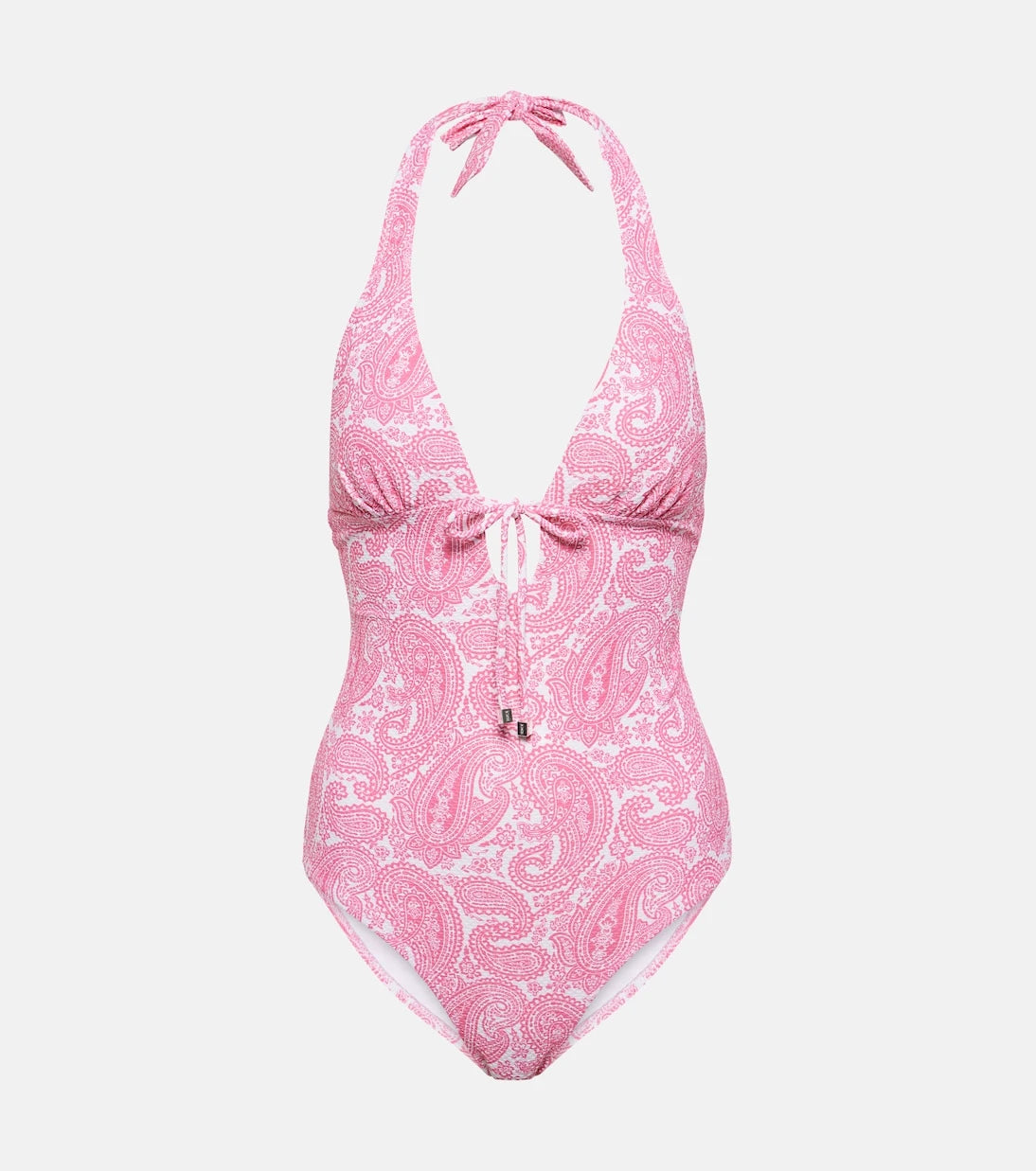 Heidi Klein - Ischia printed halterneck swimsuit