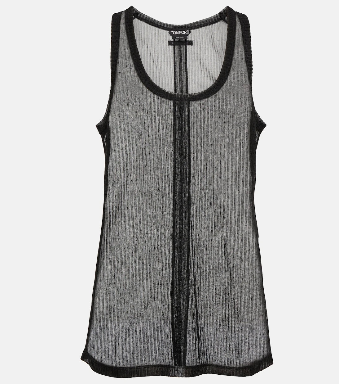 Tom Ford - Semi-sheer ribbed jersey tank top