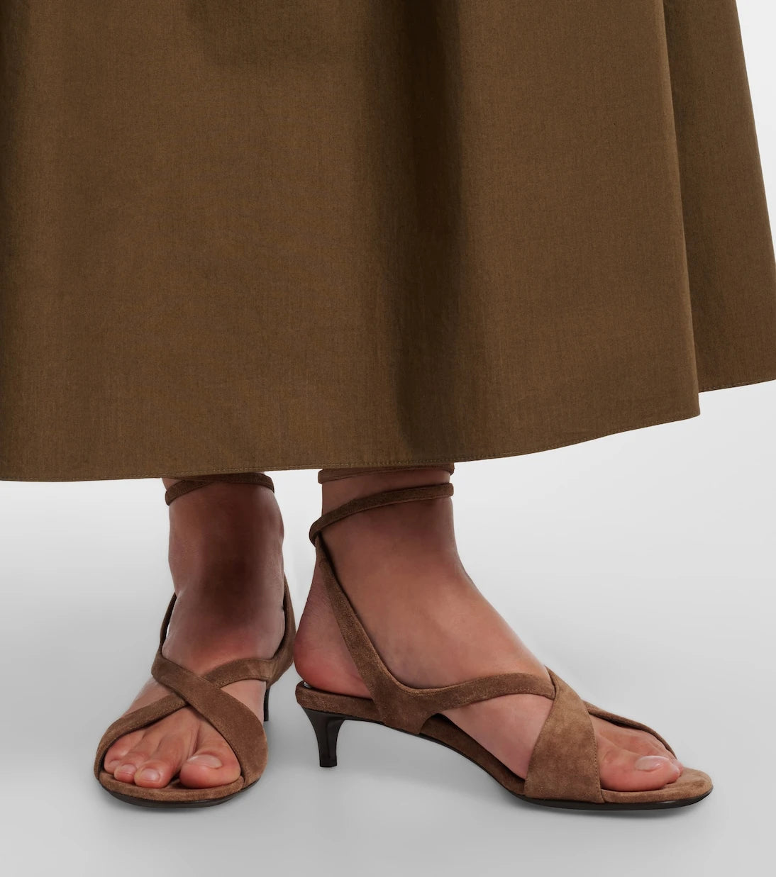 Khaite - Liria suede sandals