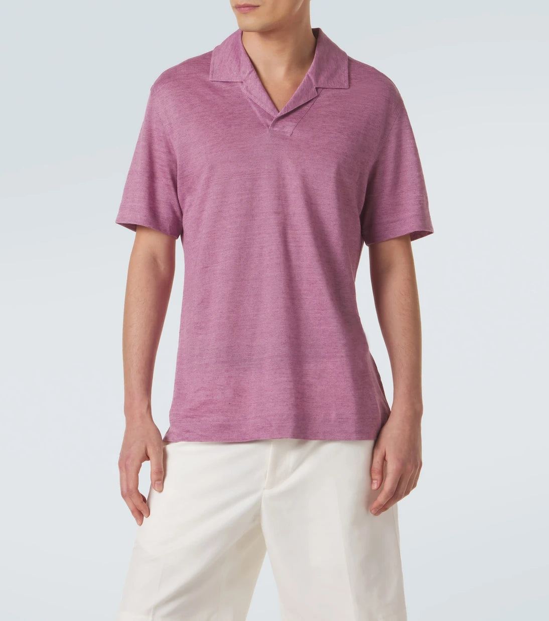 Zegna - Linen polo shirt