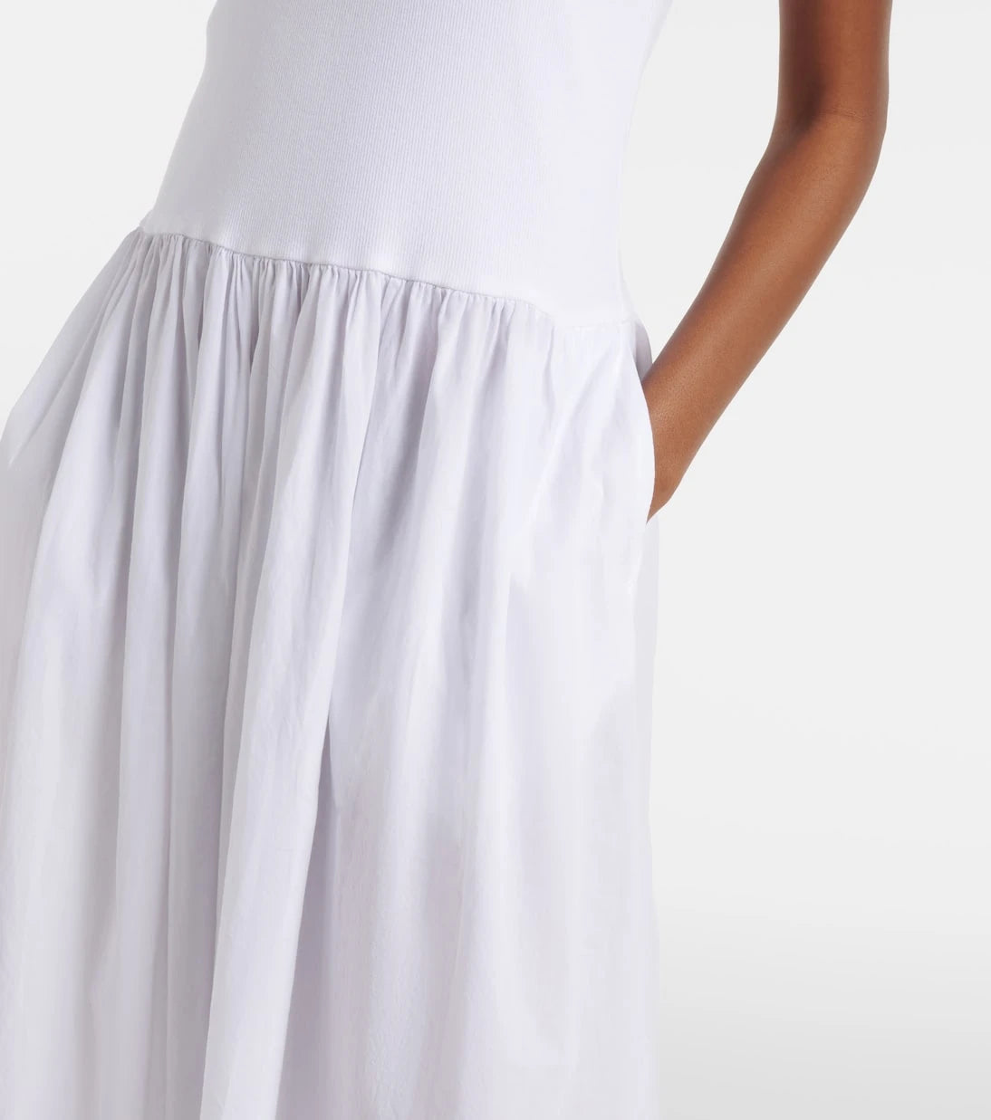 Velvet - Amelia cotton-blend midi dress