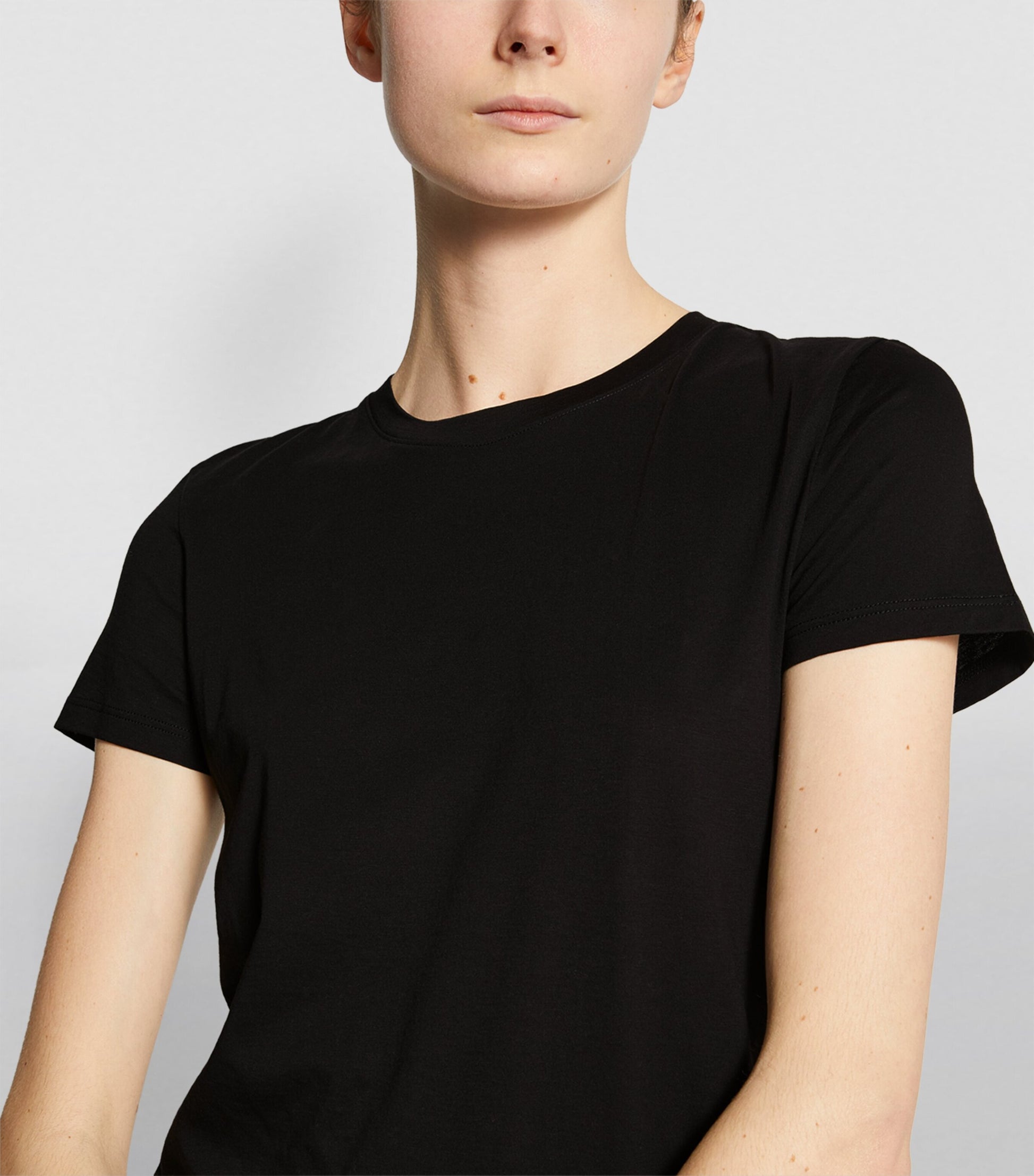Vince Black Pima Cotton Essential T-Shirt