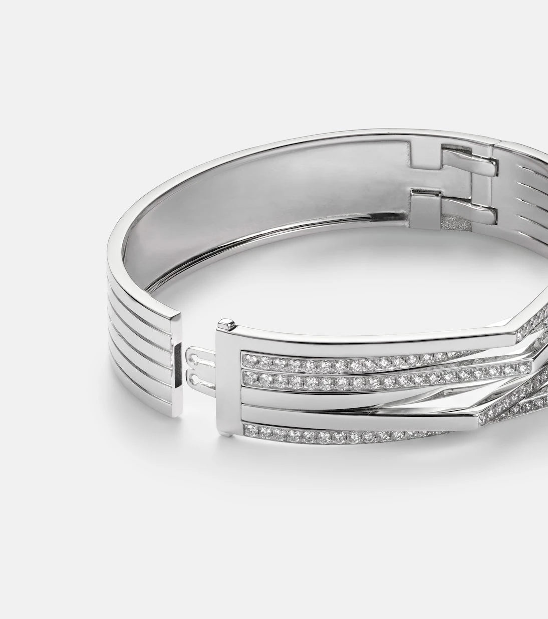 Repossi - Antifer 18kt white gold cuff bracelet with diamonds