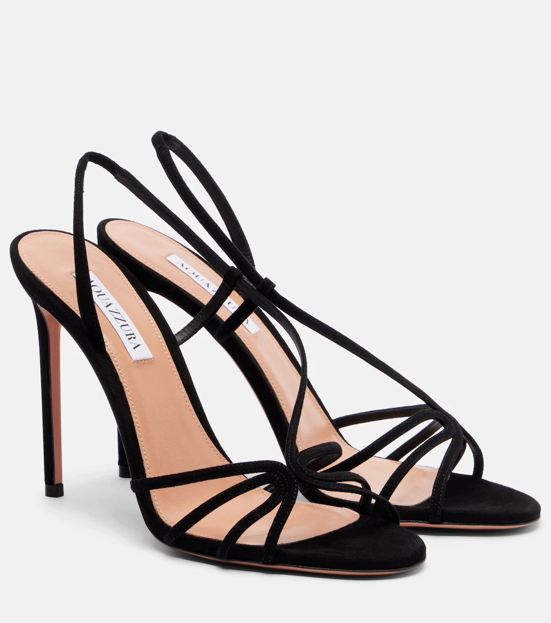 Aquazzura - Talk To Me 105 suede slingback sandals
