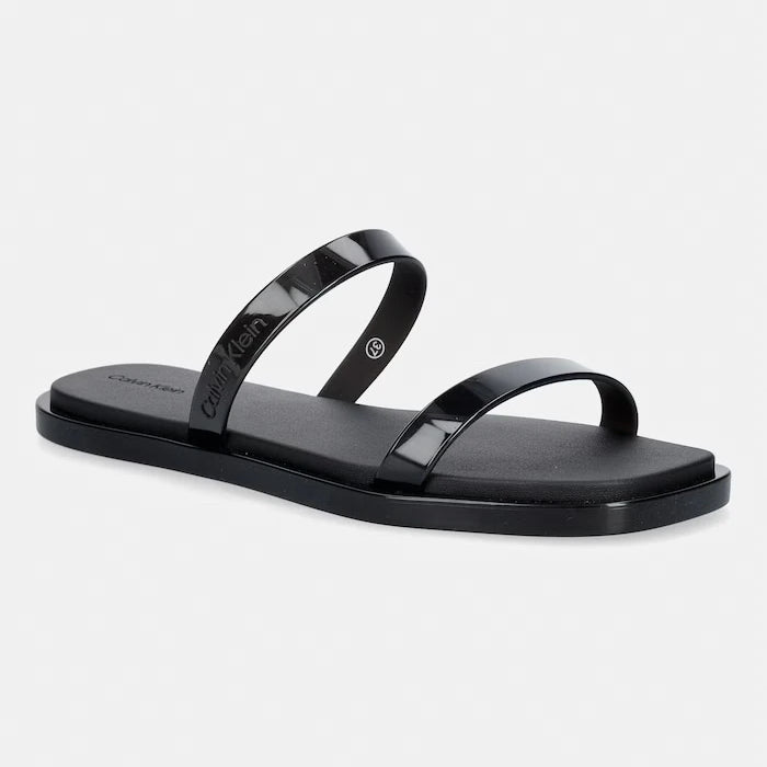 Calvin Klein дамски чехли JELLY SNDL DOUB BAR SHINY ST TPU