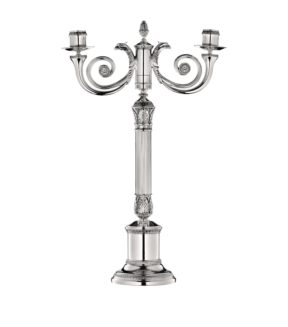 Christofle Silver-Plated Malmaison Candelabra
