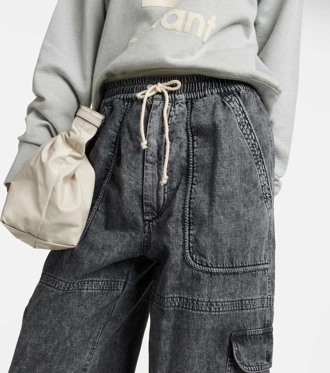 Marant Etoile - Viamao high-rise cotton pants