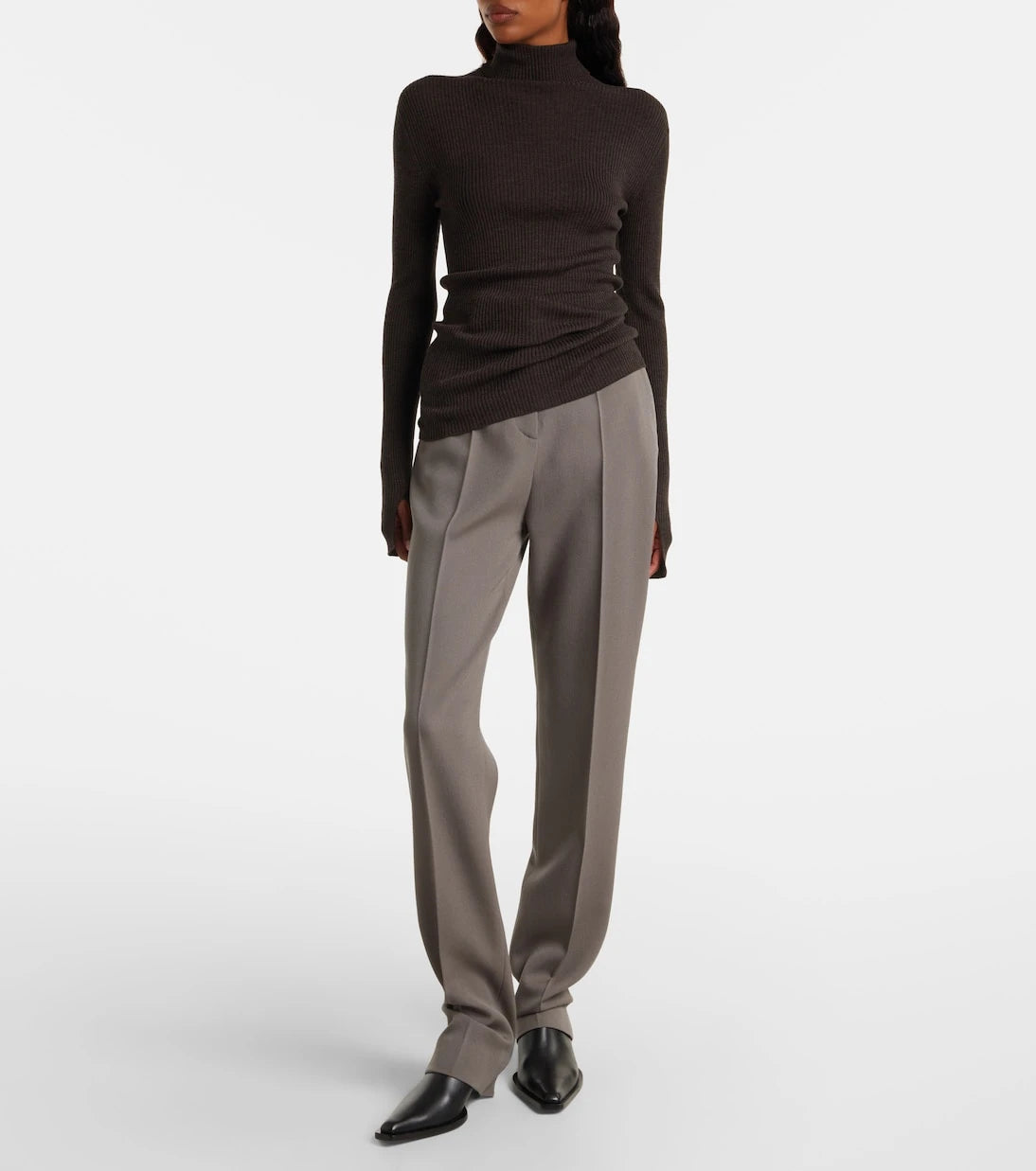 Calvin Klein Collection - Ribbed-knit wool sweater