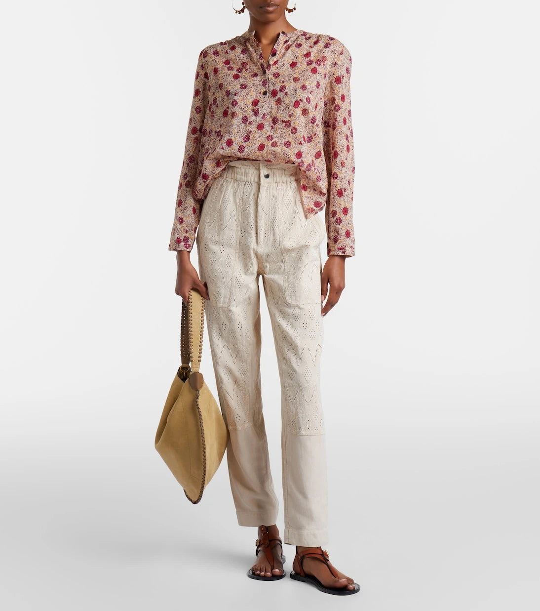 Marant Etoile - Kylea broderie anglaise straight jeans