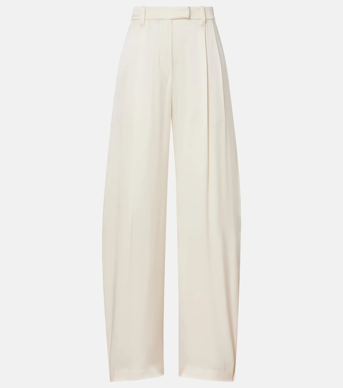 Brunello Cucinelli - Mid-rise silk straight pants