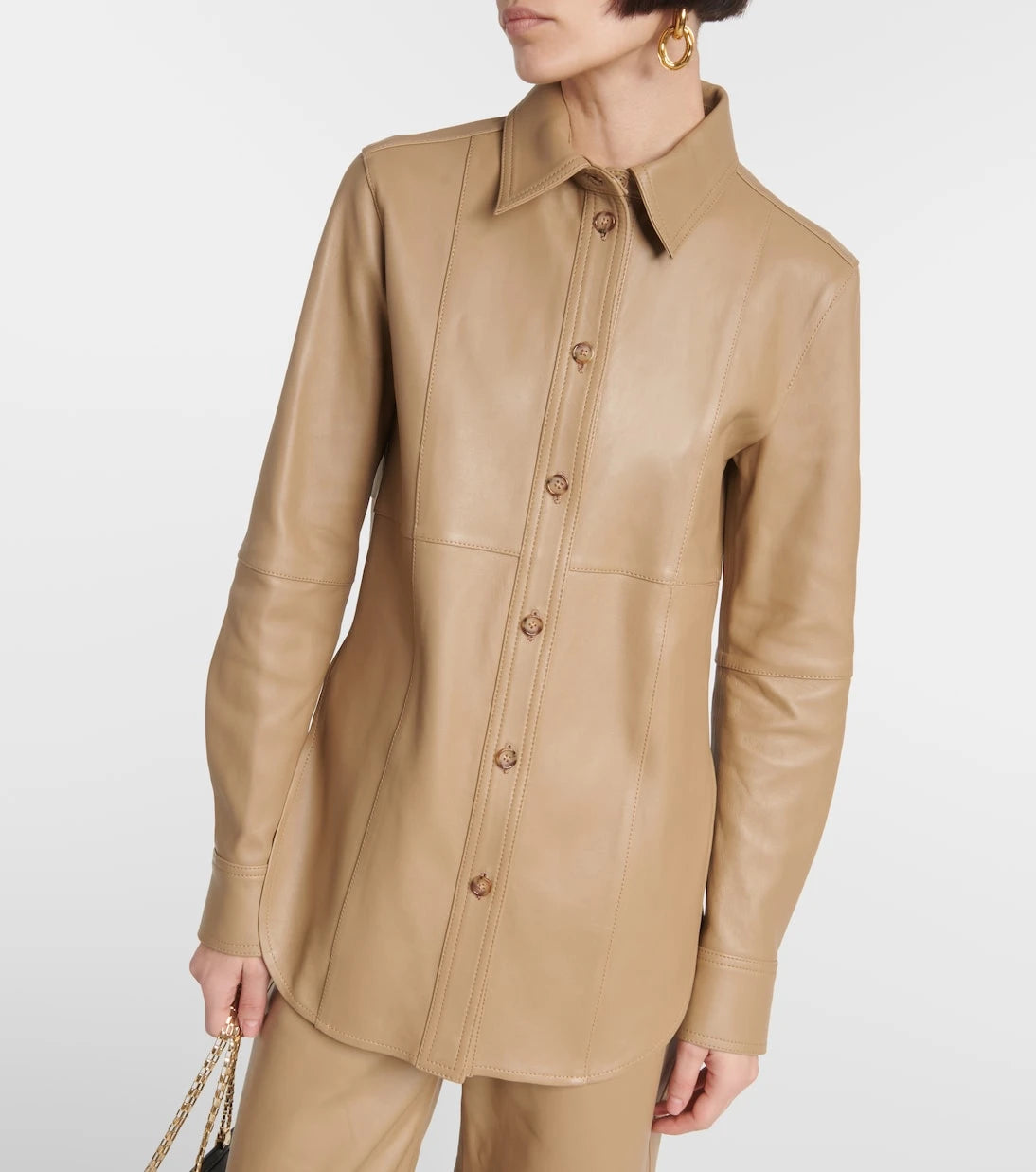 Toteme - Leather shirt