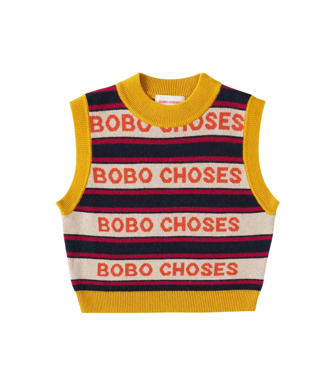 Bobo Choses - Logolu çizgili yelek