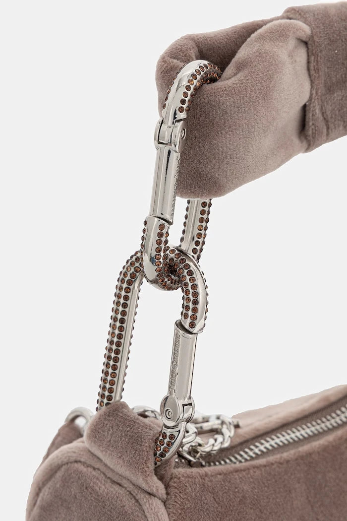 Juicy Couture kadife kadın hobo çanta Blossom