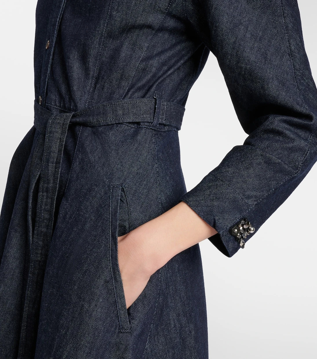 'S Max Mara - Ambra denim wrap dress