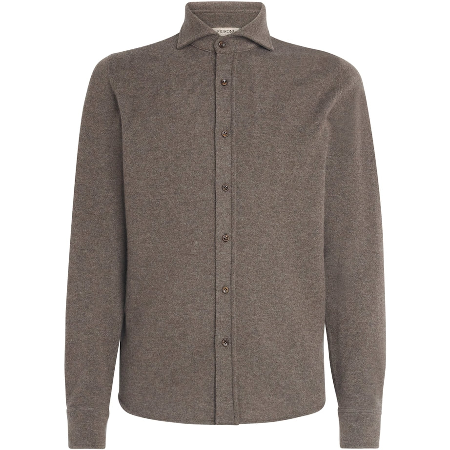 Green Cashmere Overshirt