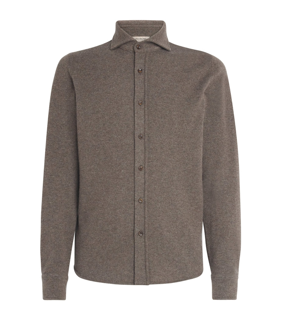 Green Cashmere Overshirt