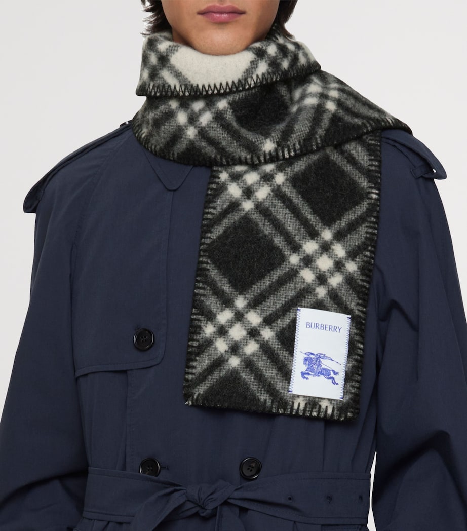 Burberry Wool Check Scarf