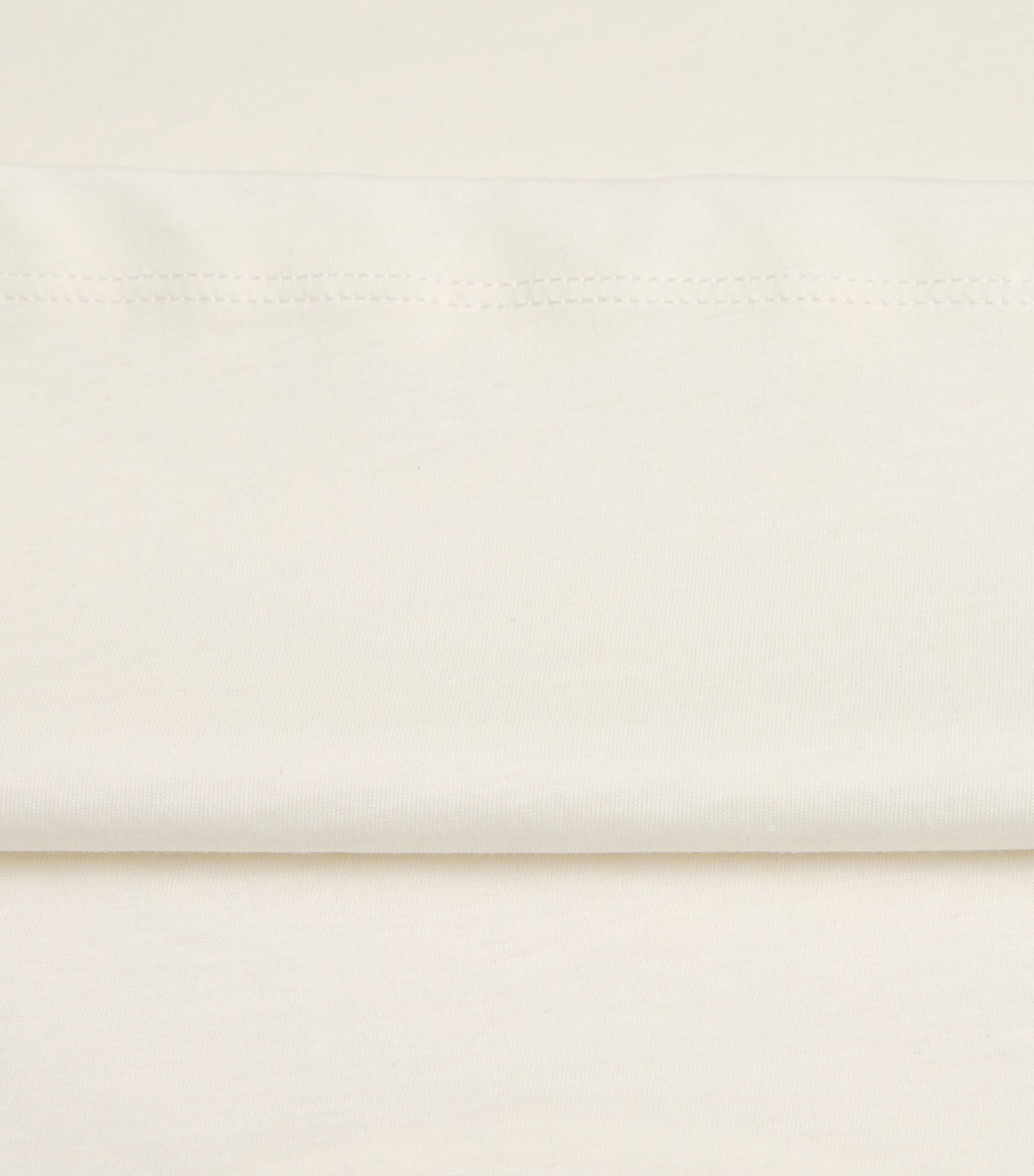 Ivory Cotton-Silk Long-Sleeve T-Shirt