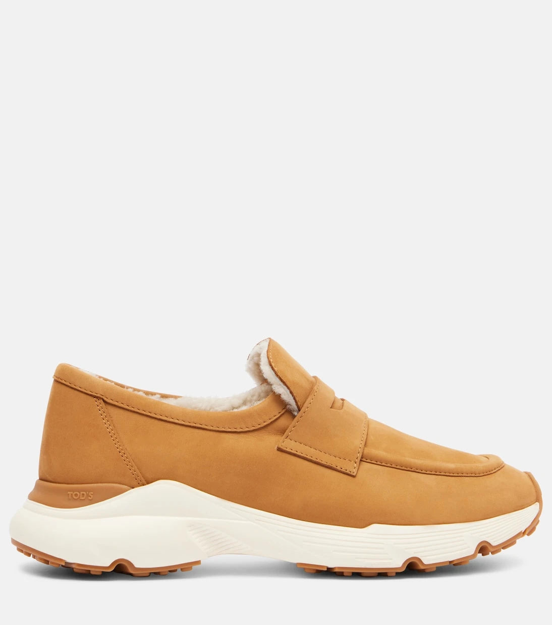 Tod's - Shearling-lined suede sneakers