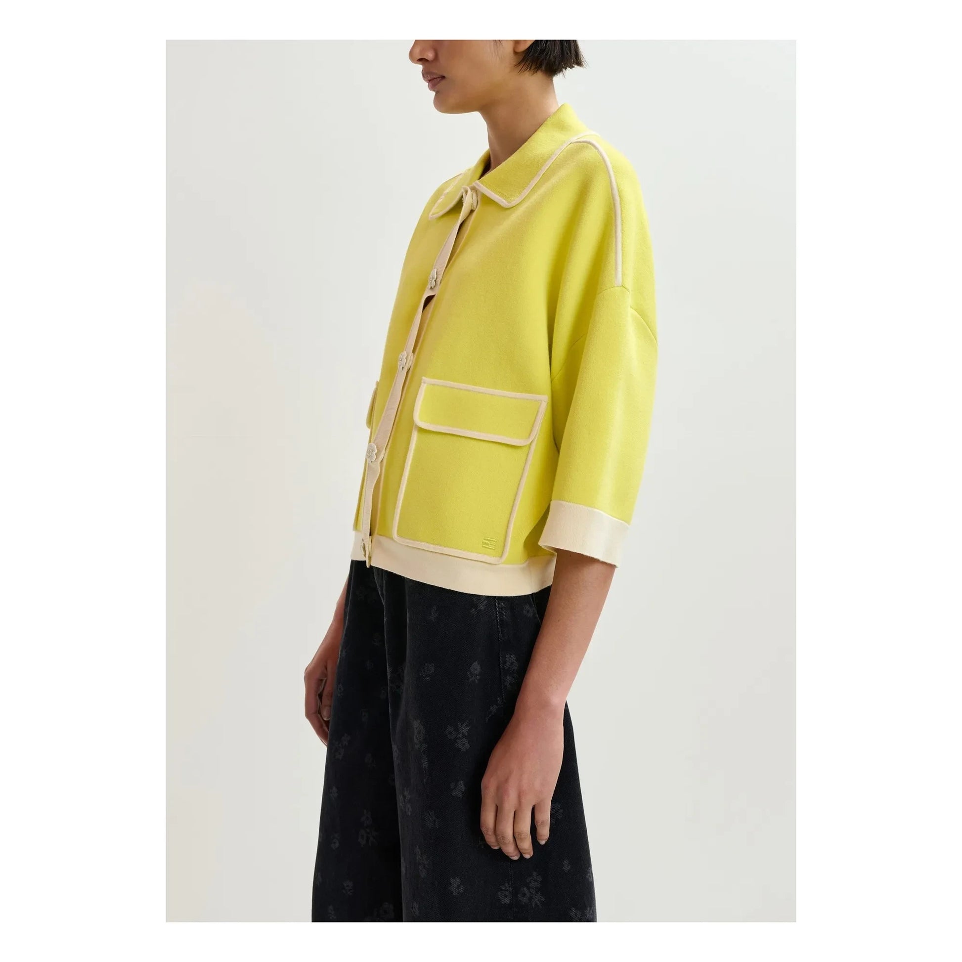 Essentiel Antwerp - Cardigan Jugly | Lemon yellow